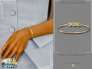 Sims 4 — Careers - Gold DNA Bracelet by Glitterberryfly — A gold bracelet with DNA pendant