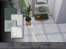 Sims 4 — Bathroom Leaf Mural  floor set by Emerald — Adds a Spa-like feel with accent leafy designs mural.(floor set)