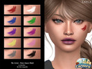 Sims 4 — The Artist - Paint Smear Blush by Layla — Female blush Previews and swatches made in CAS using HQ Mod HQ - BG