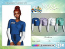 Sims 4 — Careers nurse's tshirt version 1 by Mona — -New mesh-