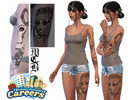Sims 4 — Artist Tattoo Sleeve Left Arm by MaruChanBe2 — Art themed tattoos for your cuties.