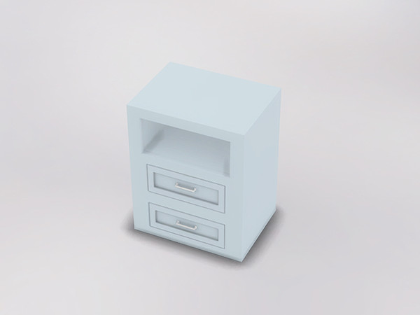 Sims 4 — Elandra Bath Cabinet 2 by SaeraMaples — A modern farmhouse bathroom with 13 objects. All objects, except for the