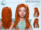 Sims 4 — Jaylin Hairstyle Set - Kids Conversion by simstrouble — Long flowing waves with playful braided accents: