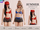 Sims 4 — SARAH - SWIMWEAR SET TOP by linavees — New Mesh