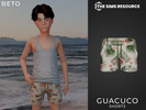 Sims 4 — Guacuco - Shorts Child Version by Beto_ae0 — Summer shorts for kids, perfect for summer