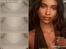 Sims 4 — Noble Necklace Set - Diamond Bead Chain Layered Necklaces by christopher0672 — This is a dazzling set with 2