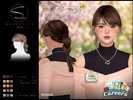 Sims 4 — S-CLUB BRAID PONYTAIL HAIRSTYLE-Careers Collection by S-Club — sclub_ts4_hair_ 060526, S-CLUB BRAID PONYTAIL BU