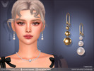 Sims 4 — Drop Sphere Earrings For Adults Kids Toddlers by feyona — Drop Sphere Earrings For Adults Kids Toddlers come