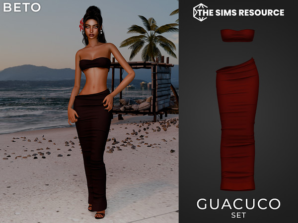 Sims 4 — By Beto - Guacuco (Skirt) by Beto_ae0 — A sexy summer outfit, perfect for summer