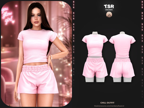 Sims 4 — SET-Chill Outfit by busra-tr — - BD1675