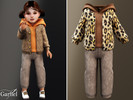 Sims 4 — Toddler - Cozy faux fur outfit with modern layered street style by Garfiel — A fashionable toddler outfit