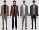 Sims 4 — Hernann Leather Coat Jacket by McLayneSims — TSR EXCLUSIVE
