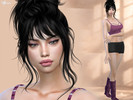 Sims 4 — Daniele Delamard by _TRASRAS — Realistic Female Sim You can easily use her for storytelling, gameplay, or