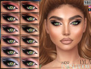 Sims 4 — Lyla Eyeshadow by MagicHand — Cut-Crease Heavy Eye Makeup in 18 colors - HQ Compatible.