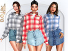 Sims 4 — Cozy It Girl Set by DOLilac — Includes: (Top + Bottom)