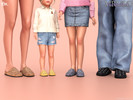 Sims 4 — Studded Fur Flats by Mermalade — Studded Fur Flats - S732 S733 S734 S735