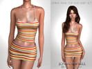 Sims 4 — EMMA TANK TOP AND SKIRT SET by Joan_Campbell_Beauty_ — INCLUDES: TANK TOP (3 swatches)