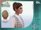 Sims 4 — Sleek Updo Bun Hair - Careers Collection by Daisy-Sims — 21 base colors + 9 ombre colors