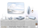 Sims 4 — Elandra Bath Decor by SaeraMaples — Decor set of 10 objects to compliment the Elandra Bathroom. All are base