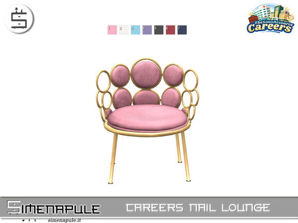 Sims 4 — [SeN4] Careers Nail Lounge - Chair by Simenapule — Careers Nail Lounge is a stylish nail salon set designed for