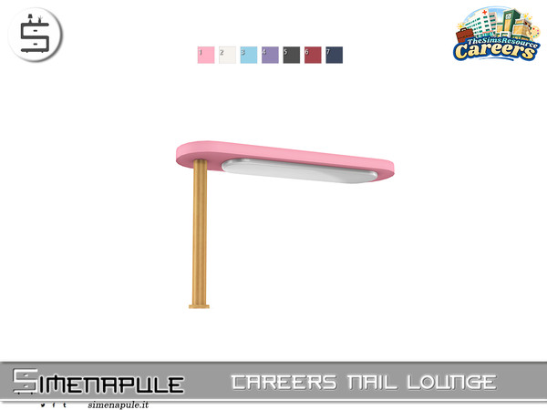 Sims 4 — [SeN4] Careers Nail Lounge - Desk Lamp by Simenapule — Careers Nail Lounge is a stylish nail salon set designed