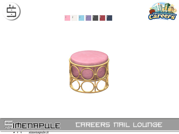 Sims 4 — [SeN4] Careers Nail Lounge - Pouf by Simenapule — Careers Nail Lounge is a stylish nail salon set designed for