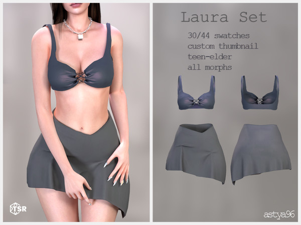 Sims 4 — Laura Set by astya96cc — 30(44) swatches
