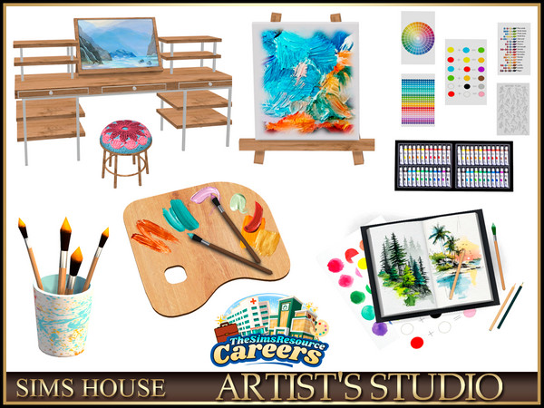 Sims 4 — ARTIST'S STUDIO by Sims_House — ARTIST'S STUDIO