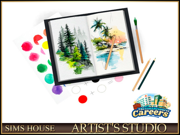 Sims 4 — Sims House SKETCHBOOK | ARTIST'S STUDIO by Sims_House — ARTIST'S STUDIO