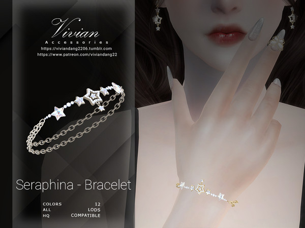 Sims 4 — VivianDang_AF_Bracelet(L)_Seraphina by VivianDang — - All new meshes