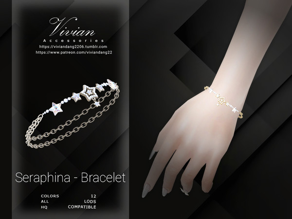Sims 4 — VivianDang_AF_Bracelet(R)_Seraphina by VivianDang — - All new meshes