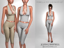 Sims 4 — FIORELLA TOP AND PANTS SET by Joan_Campbell_Beauty_ — INCLUDES: TOP (6 swatches)