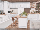 Sims 4 — Willow Pantry by Nessca — Willow Pantry blends soft white cabinetry with warm natural wood accents, creating a