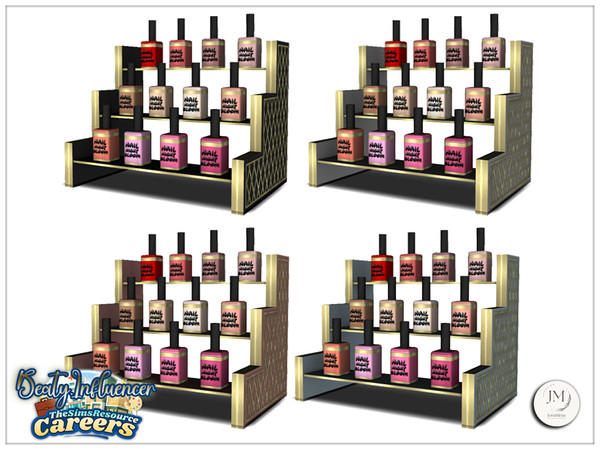 Sims 4 — Jomsims Careers beauty influencer nail polish set1 by jomsims — Create the perfect beauty influencer studio with
