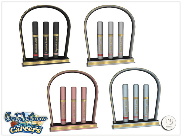 Sims 4 — Jomsims Careers beauty influencer deco lipsticks by jomsims — For our career theme. Find beauty influencers.