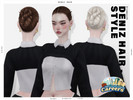 Sims 4 — Careers Collection Deniz Bun Hairstyle by Leah_Lillith — All LODs, Smooth bones, Custom CAS thumbnail, Works