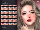 Sims 4 — VELYSEA Sable Eyes by VELYSEA — Face Paint category HQ comatble 20 swatches
