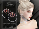 Sims 4 — Swanlight - Earing by VivianDang — - All new meshes