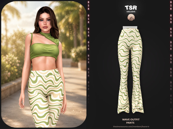 Sims 4 — Wave Outfit - Pants BD1679 by busra-tr — - BD1679