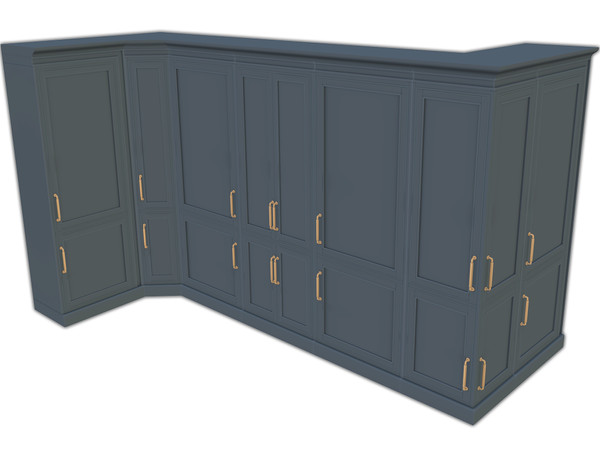 Sims 4 — Comiko Kitchen Modern Farm Tall Cabinets v2 | Kitchen by Comiko — Part 3 - Modern Farm Kitchen Set is base game