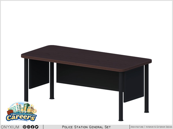 Sims 4 — CSI Desk by Onyxium — Onyxium@TSR Design Workshop CSI Collection - Belong To The 2026 Year