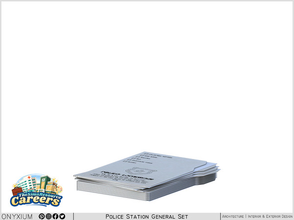 Sims 4 — CSI Criminal Record Files Stacked by Onyxium — Onyxium@TSR Design Workshop CSI Collection - Belong To The 2026