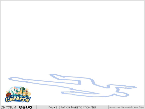 Sims 4 — CSI Chalk Outline by Onyxium — Onyxium@TSR Design Workshop CSI Collection - Belong To The 2026 Year Crack the