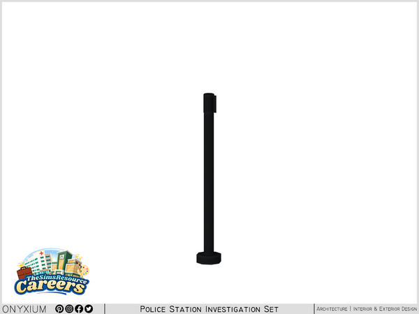 Sims 4 — CSI Stanchion Single by Onyxium — Onyxium@TSR Design Workshop CSI Collection - Belong To The 2026 Year Crack the