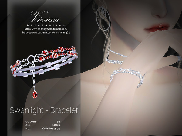 Sims 4 — VivianDang_AF_Bracelet(L)_Swanlight by VivianDang — - All new meshes