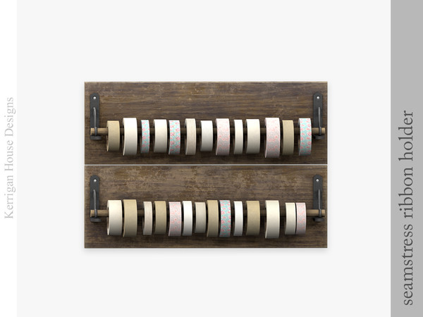 Sims 4 — Seamstress Ribbon Holder by kerriganhouse — Decorative objects for a seamstress or sewing hobbyist, with a