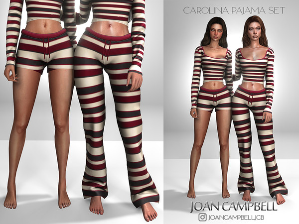 Sims 4 — CAROLINA PANTS by Joan_Campbell_Beauty_ — INCLUDES: SHORTS (4 swatches)