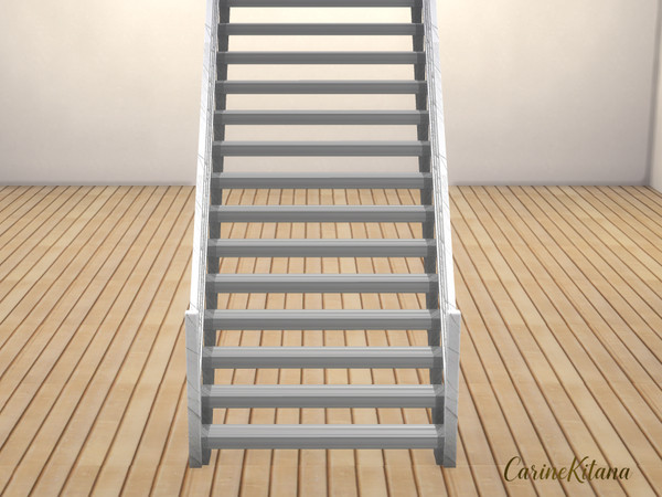 Sims 4 — Lenara Staircase with Subtle Relief - Stairs by CarineKitana — Lenara Staircase with Subtle Relief - Stairs and