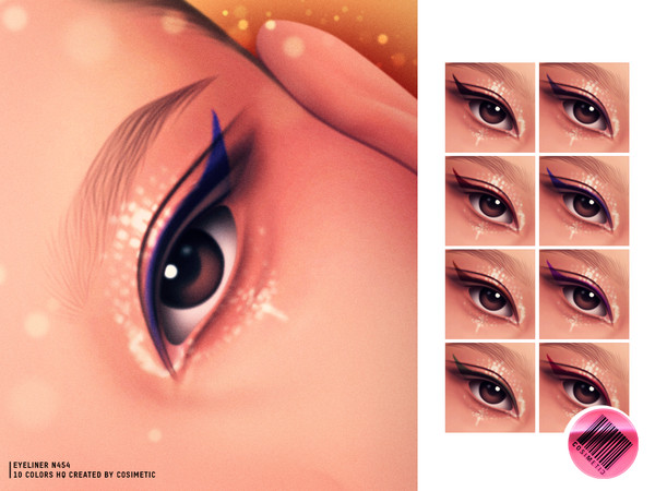 Sims 4 — MM Prism Veil Liner by cosimetic — Eyeliner N454