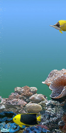 Sims 2 — Coral Mural 3 by Windkeeper — Part of seamless 4-panel coral mural.